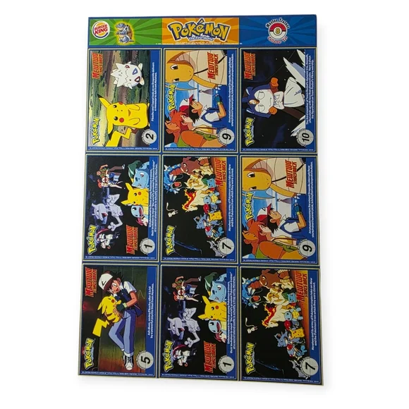 Vintage Charizard 90s Uncut Burger King Pokemon Trading Cards - Picture 2 of 2